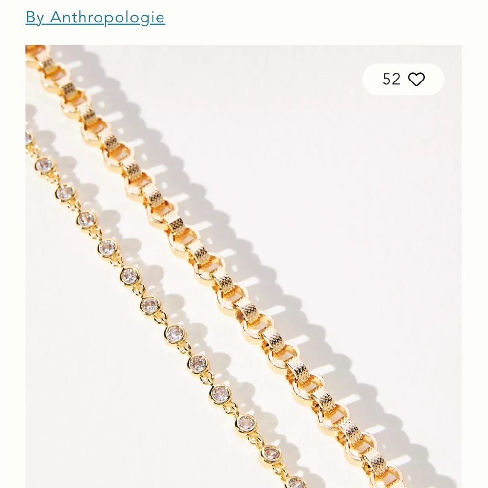 Delicate Crystal Bracelets, Set of 2
